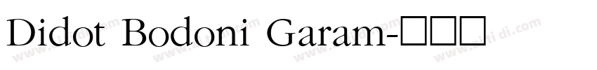 Didot Bodoni Garam字体转换
